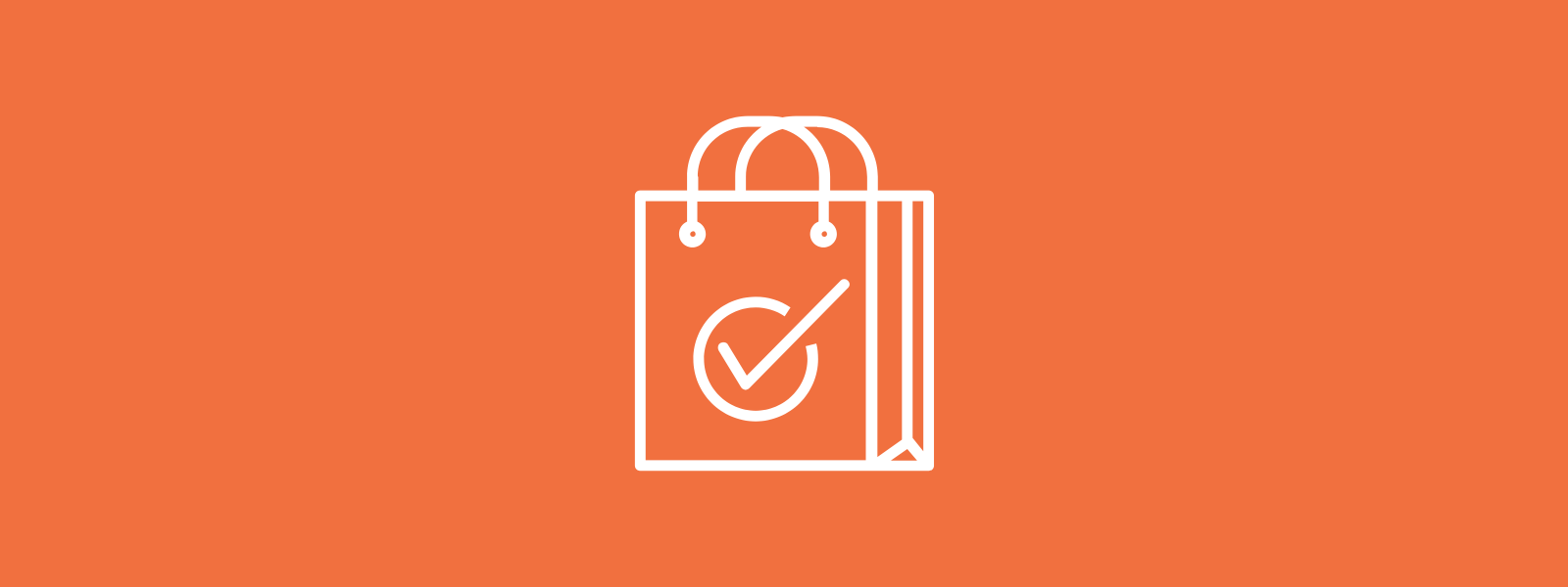 Icon background of shopping bag