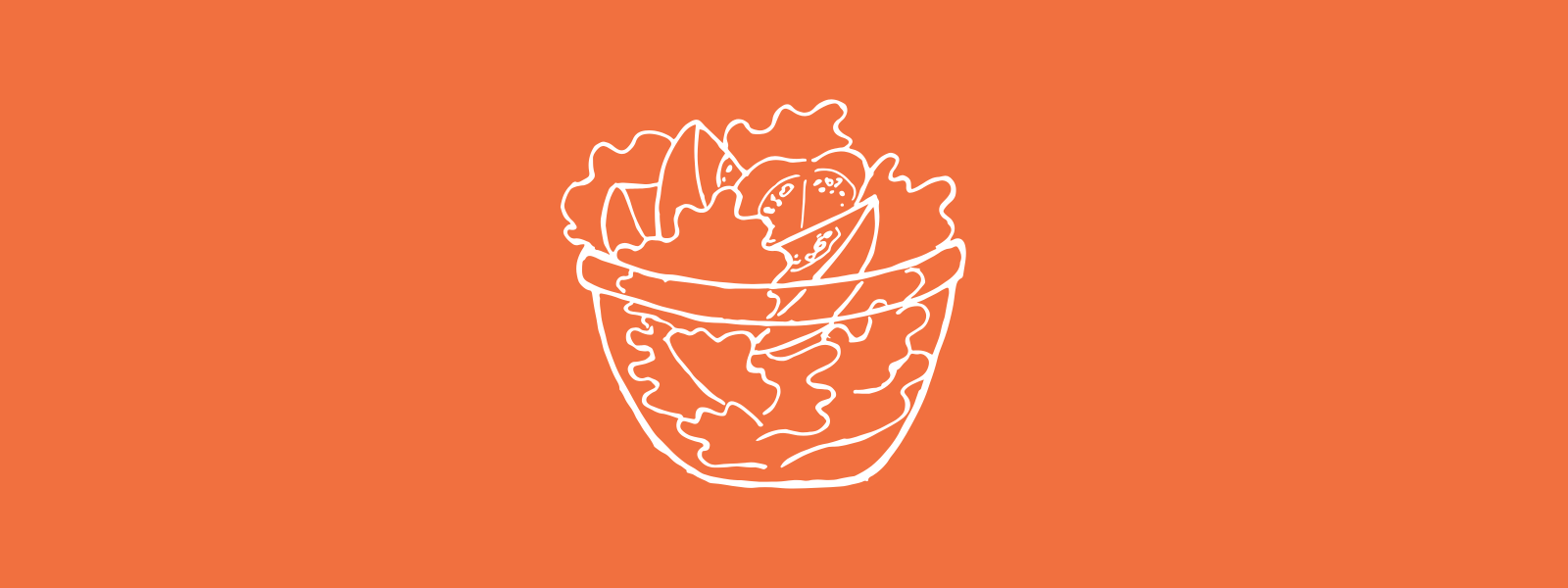 Icon background of a fresh salad bowl