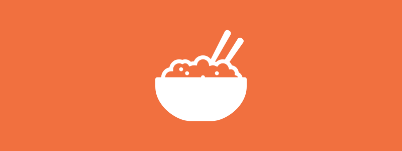 Icon background of a bowl of food